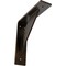 Ekena Millwork Traditional Steel Bracket, Antiqued Bronze 2"W x 8"D x 8"H BKTM02X08X08TRABZ - alternate 1